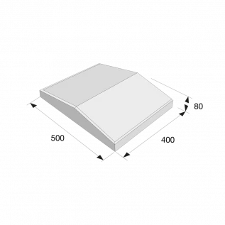 Deska zákrytová Presbeton ZD 2-40 průběžná 400x500x80 mm, přírodní - file.webp