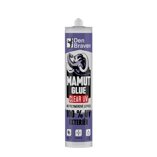 Lepidlo Den Braven Mamut glue clear 290 ml transparent