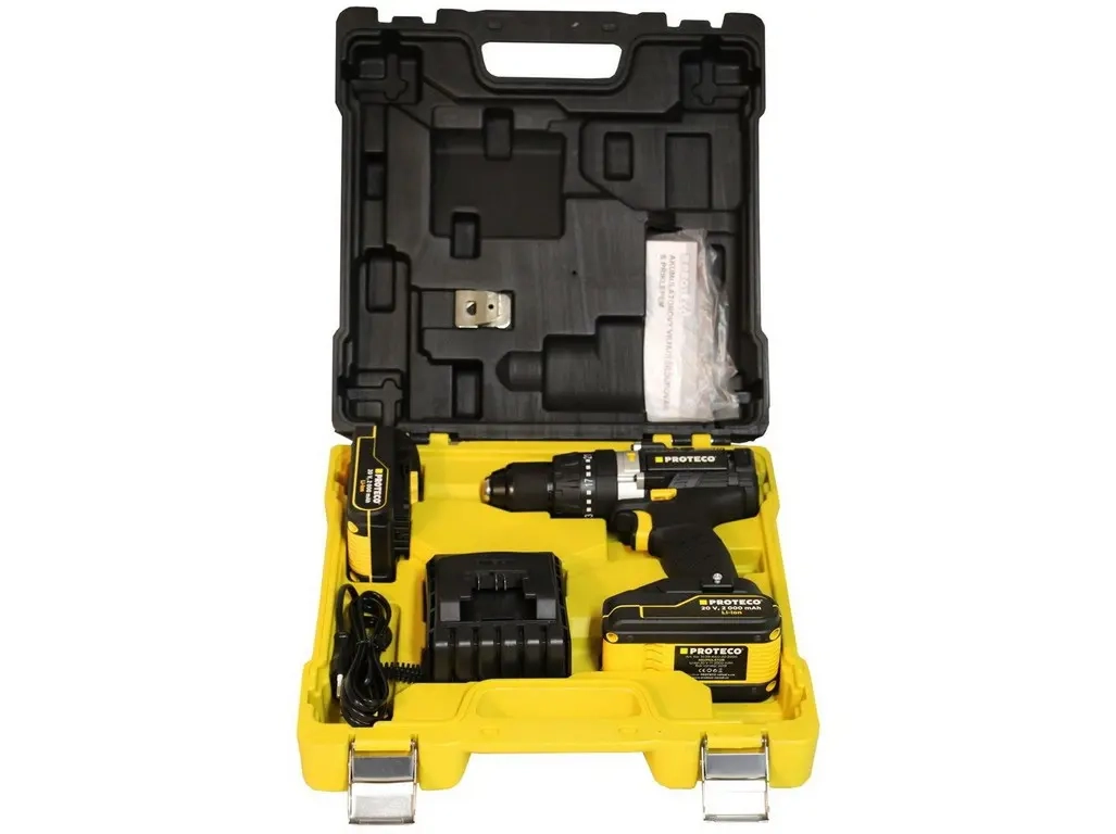 Vrtačka příklepová Proteco Aku 2-13 mm 20 V, 2x akumulátor - 61781_51_10-AV-20-02-03_01.jfif