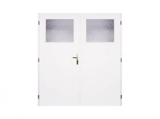 Dveře interiérové prosklené 1250 mm levé, voštinové, bílé