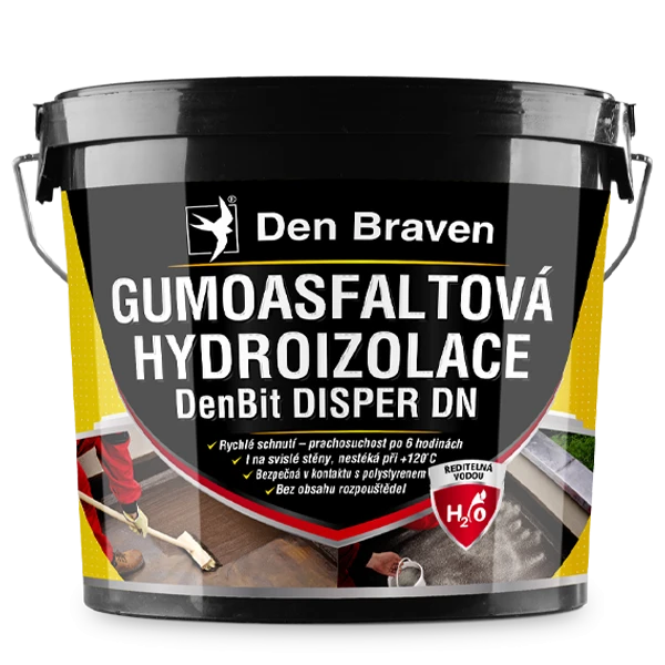 Hydroizolace gumoasfaltová DenBit Disper DN 10 kg