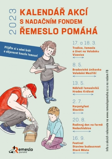 Kalendář akcí ŘEMESLO POMÁHA 2023