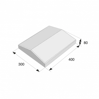 Deska zákrytová Presbeton ZD 2-20 průběžná 400x300x80 mm přírodní - file.webp