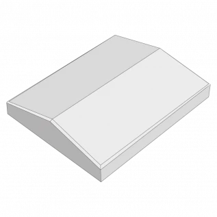 Deska zákrytová Presbeton ZD 2-20 průběžná 400x300x80 mm přírodní - file.webp