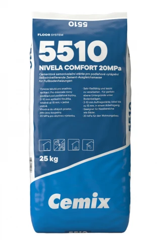 Stěrka samonivelační Cemix 5510 Nivela Comfort 25 kg
