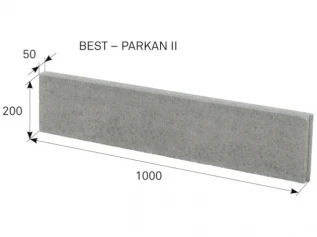 Obrubník parkový Best Parkan II. 1000x50x200 mm přírodní