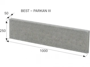 Obrubník parkový Best Parkan III. 1000x50x250 mm přírodní - BEST PARKAN III.webp