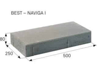 Přídlažba silniční Best Naviga I. 500x250x80 mm bílá - BEST NAVIGA I.webp