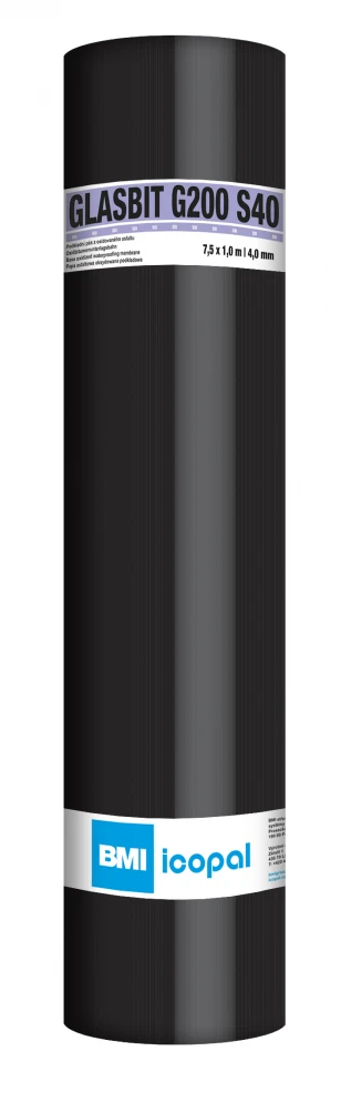 Lepenka asfaltová oxidovaná Glasbit G200 S 40 7,5 m2/bal - role-glasbit G200 S40.webp