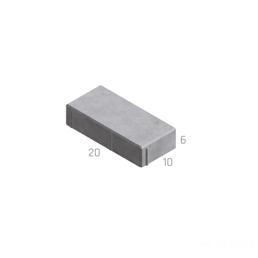 Dlažba betonová zámková Diton Parketa výška 60 mm přírodní (10,8m2/pal.)  - 22205010701_parketa_6_cerna_per_001.webp