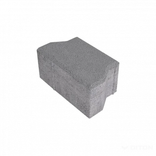Dlažba betonová zámková Diton Íčko výška 60 mm půlka, přírodní 