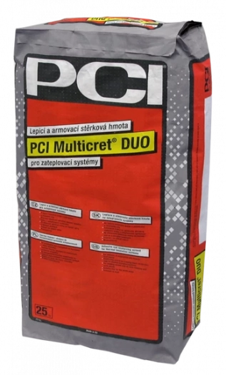 Hmota lepící a stěrková PCI Multicret duo 25 kg