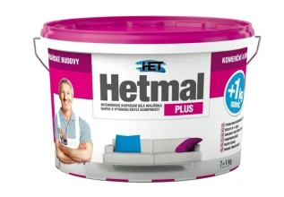 Barva interiérová HET Hetmal Plus bílá 7+1 kg