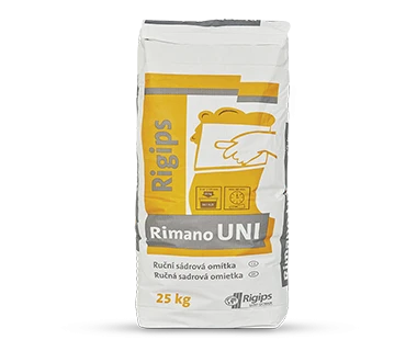 Omítka sádrová Rigips Rimano UNI ruční 25 kg - Rimano_UNI.webp