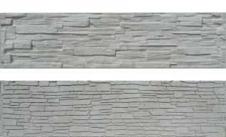 Deska plotová oboustranná 2000x500 mm štípaný kámen šedý